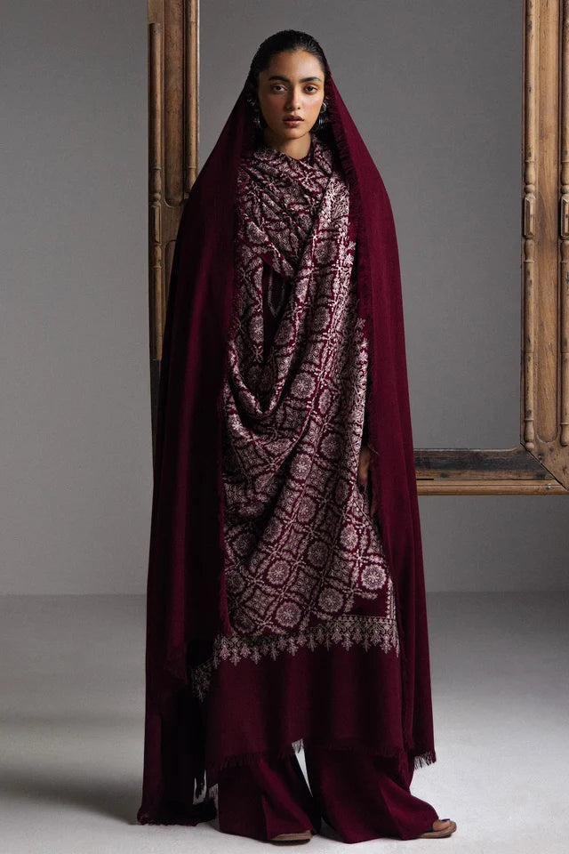 MEHRAB-D3 | WINTER UNSTITCHED SARAAB | ZARA SHAHJAHAN