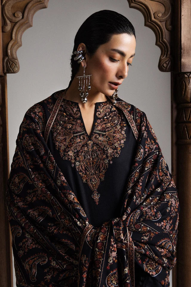 OUD-D5 | WINTER UNSTITCHED SARAAB | ZARA SHAHJAHAN