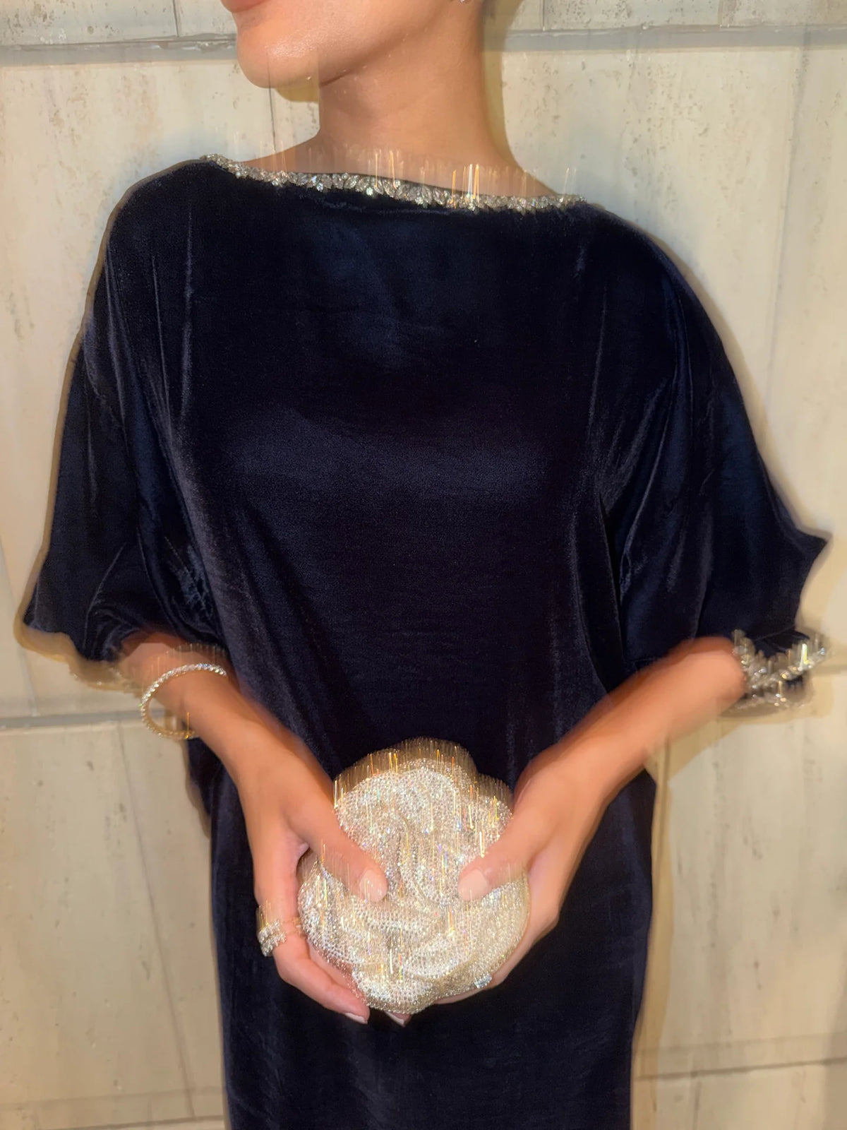 NAVY KELLY KAFTAAN | NEW IN | SAK ATELIER