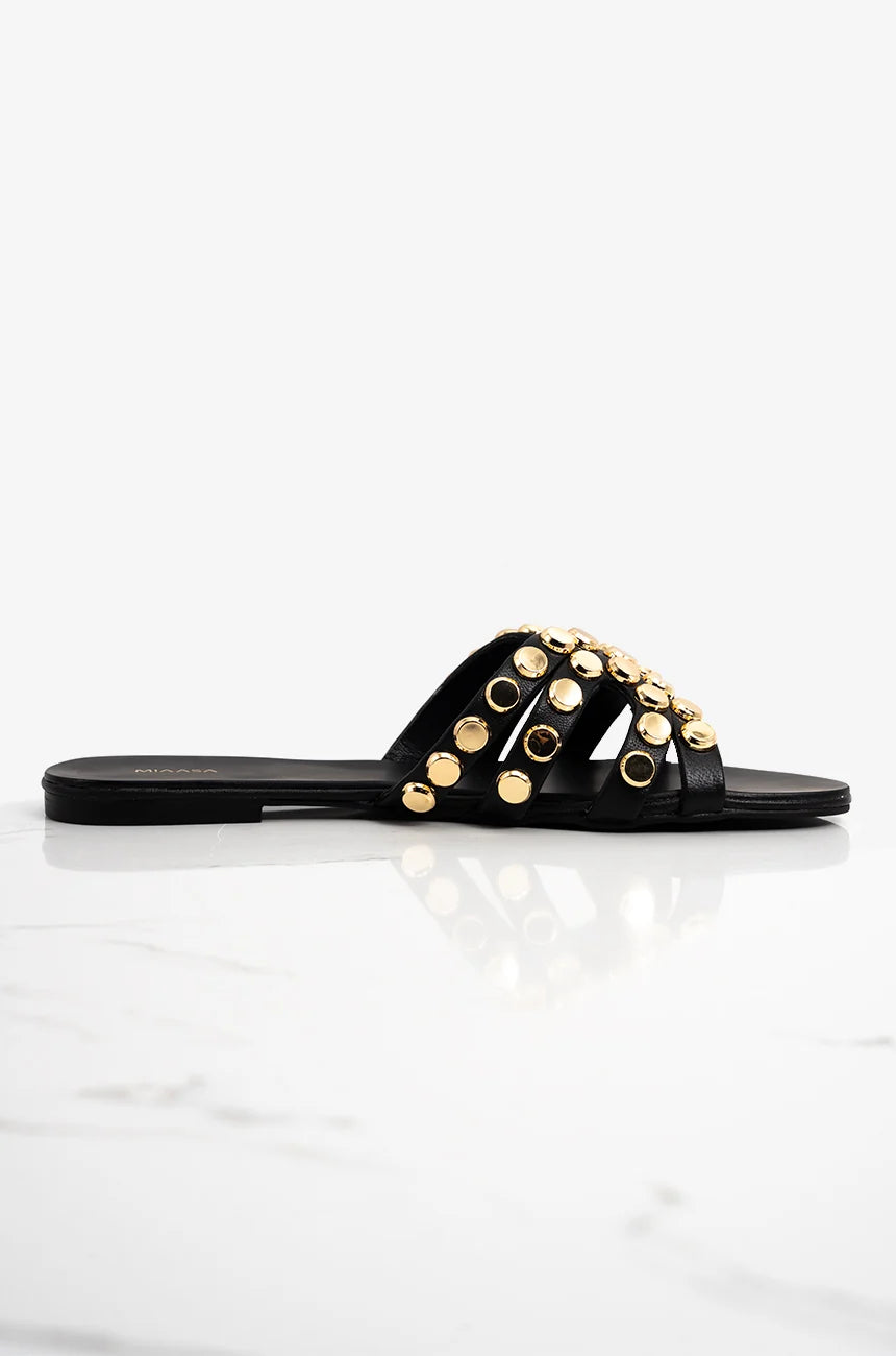 Zee Studs 3.0 - Black | New Arrivals | Miaasa | Footwear
