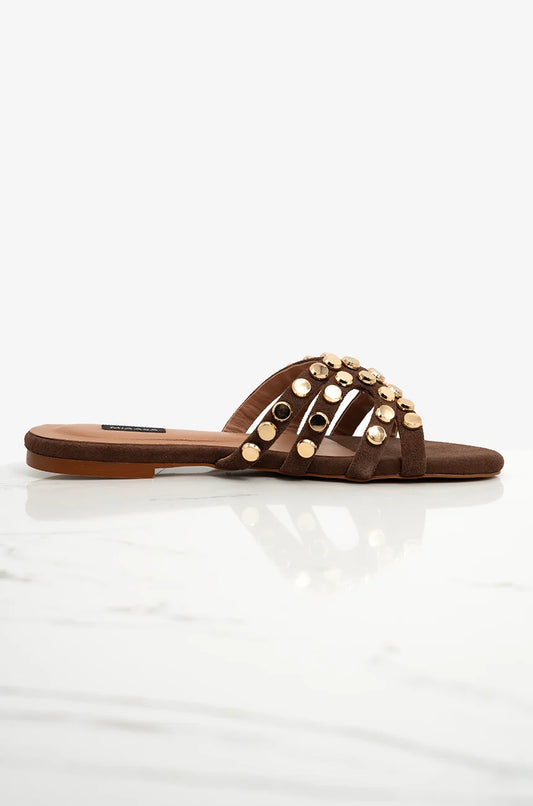 Zee Studs 3.0 - Brown | New Arrivals | Miaasa | Footwear