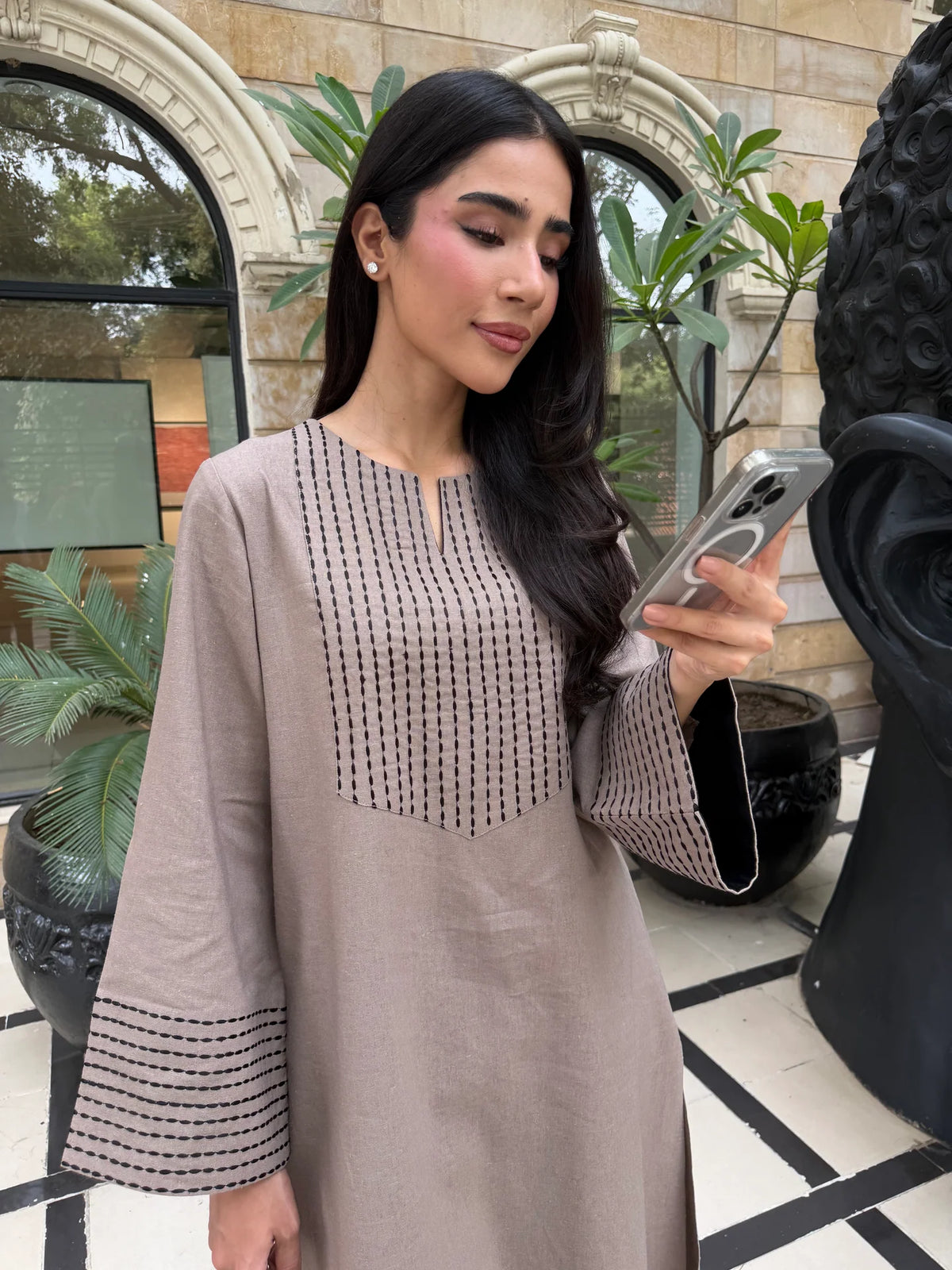 TAUPE CHAWAL TANKA SET | NEW IN | SAK ATELIER