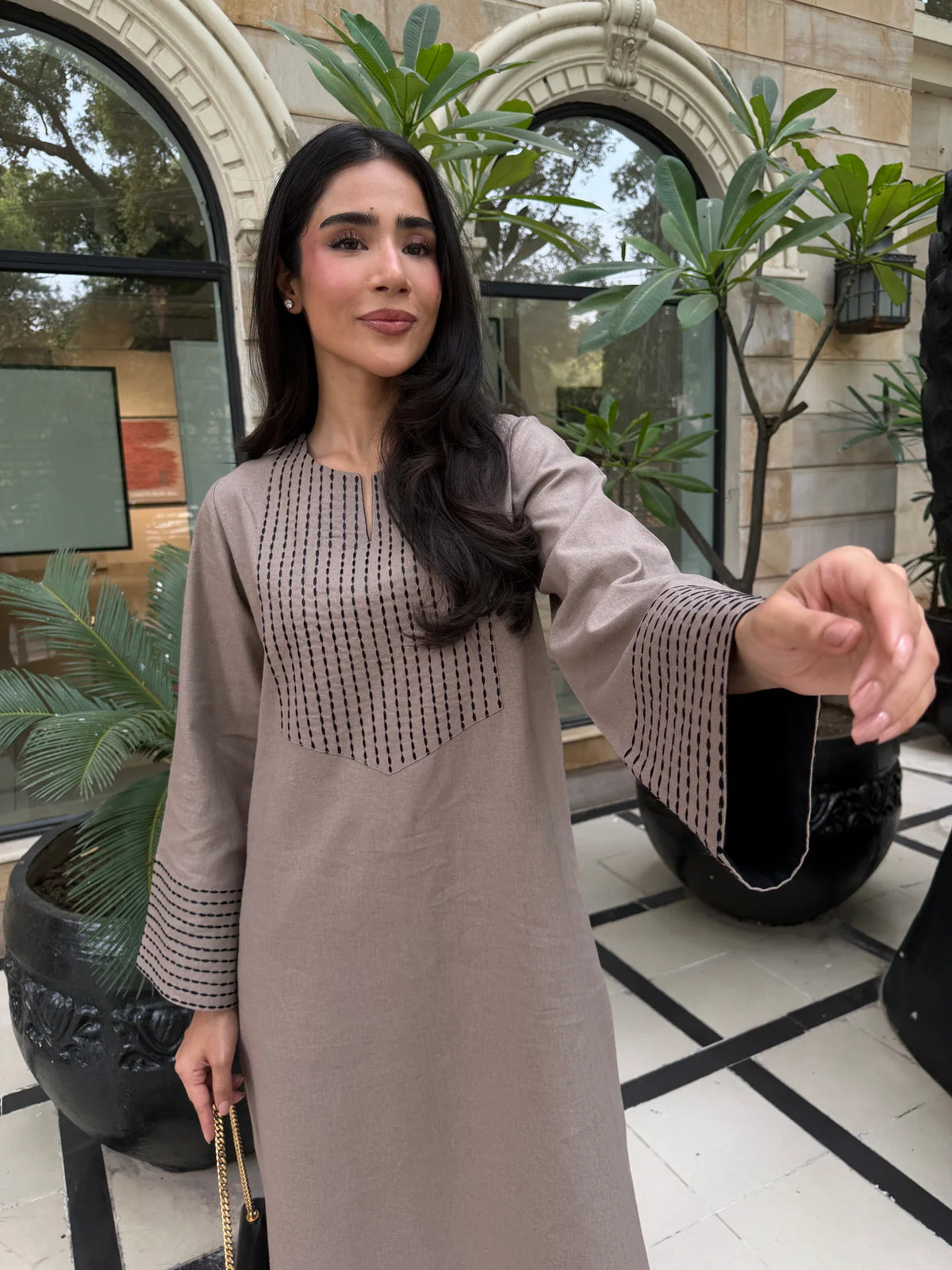 TAUPE CHAWAL TANKA SET | NEW IN | SAK ATELIER