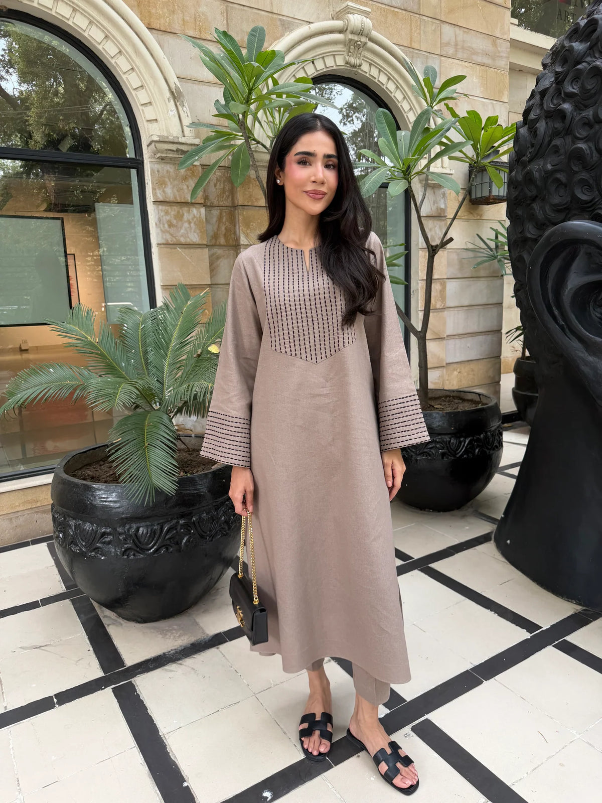 TAUPE CHAWAL TANKA SET | NEW IN | SAK ATELIER
