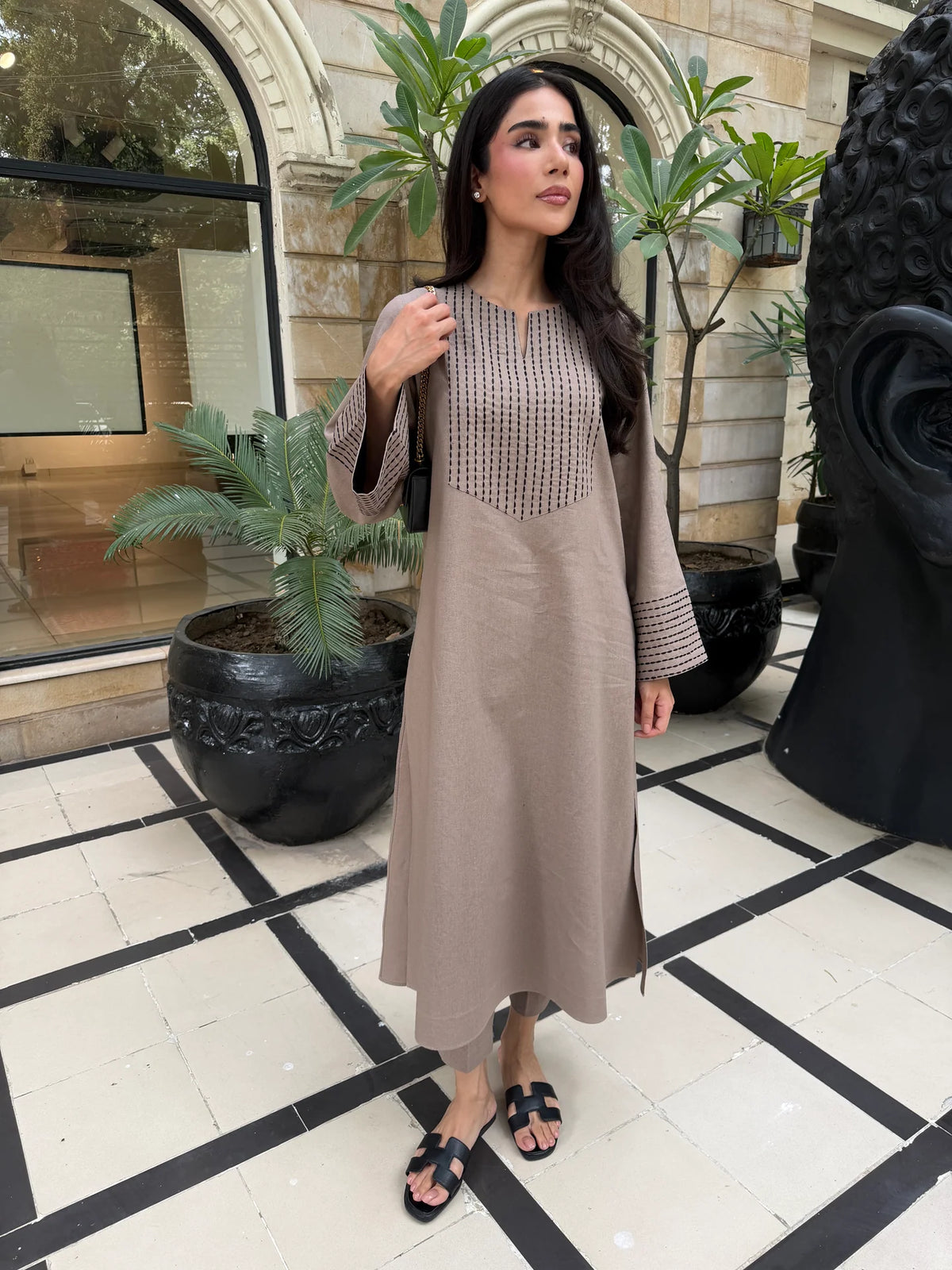 TAUPE CHAWAL TANKA SET | NEW IN | SAK ATELIER