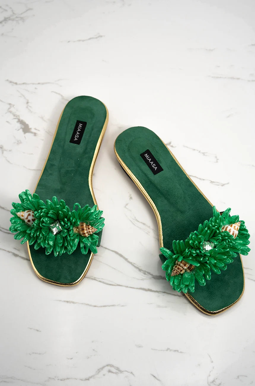 Mira - Green | New Arrivals | Miaasa | Footwear