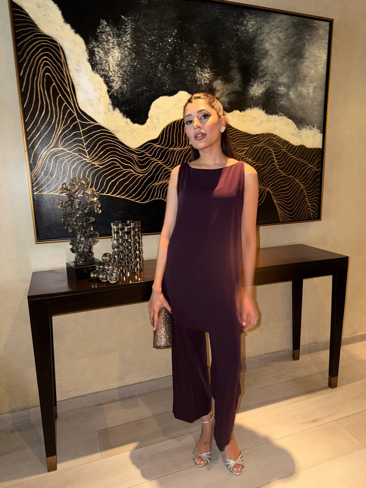 PLUM VELVET CAPE SET | NEW IN | SAK ATELIER