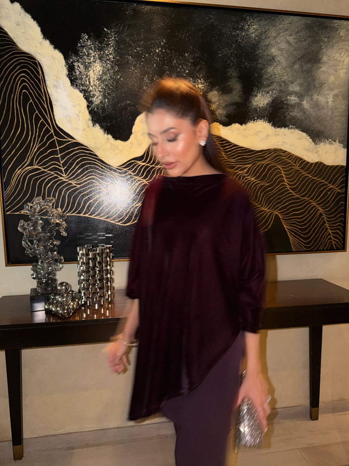PLUM VELVET CAPE SET | NEW IN | SAK ATELIER