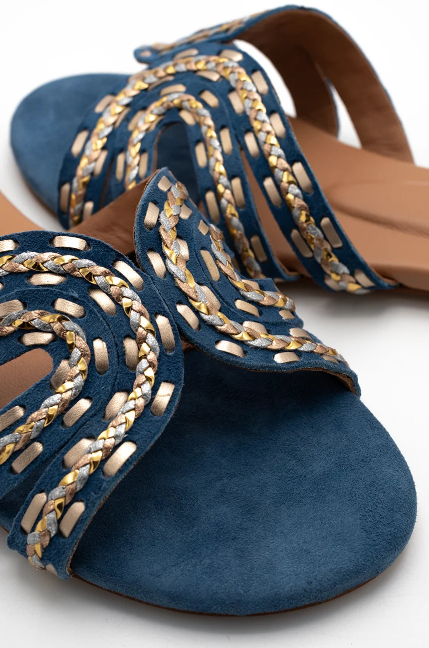 Whipstitch Zee - Royal Blue | Miaasa | Footwear