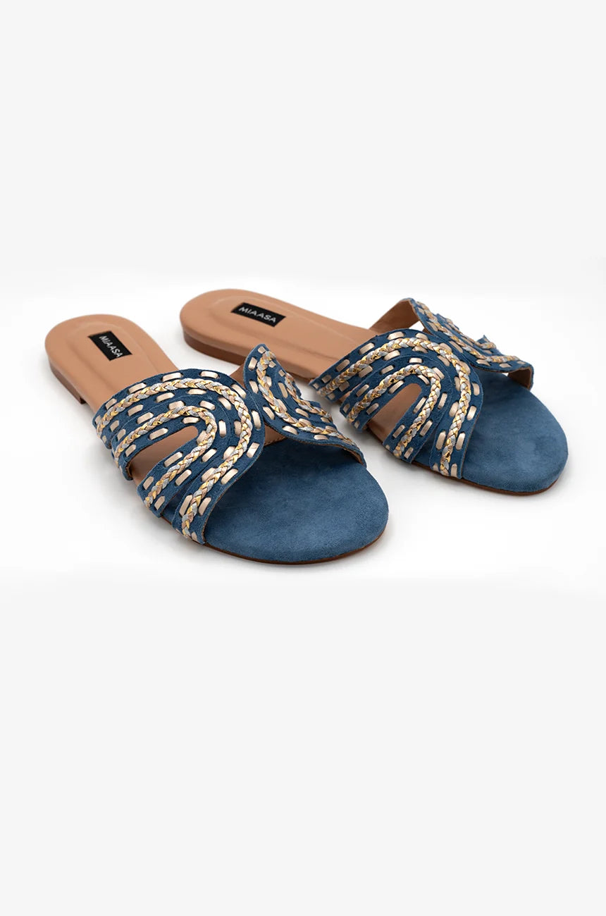 Whipstitch Zee - Royal Blue | Miaasa | Footwear