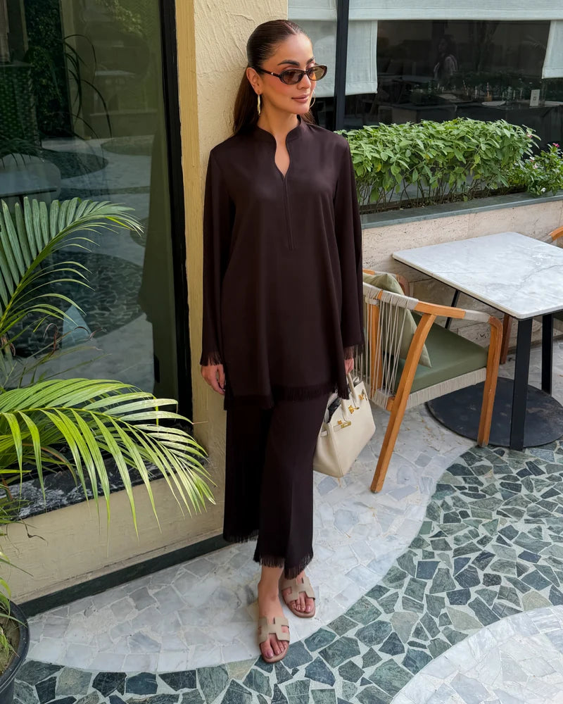 Cocoa Fringe Set | New Arrivals | LIRA