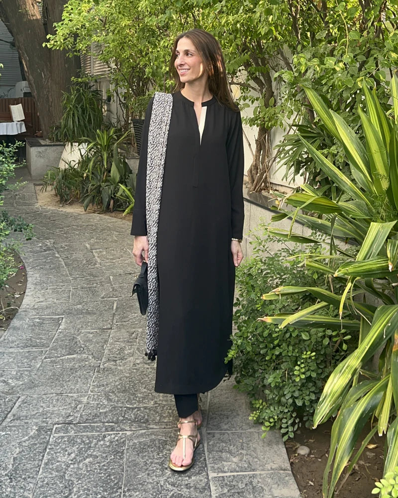 Black Twill Two-Tone Set | LIRA