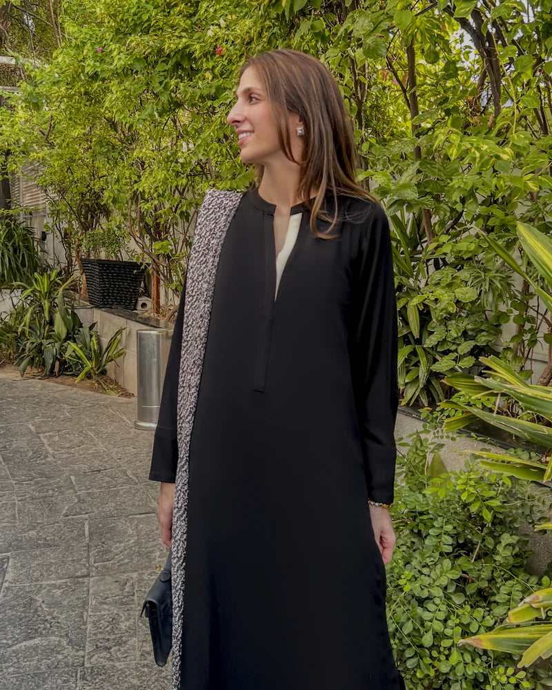 Black Twill Two-Tone Set | LIRA