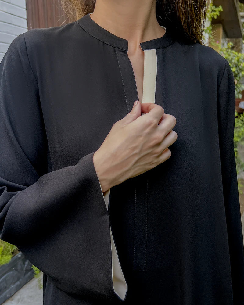 Black Twill Two-Tone Set | LIRA