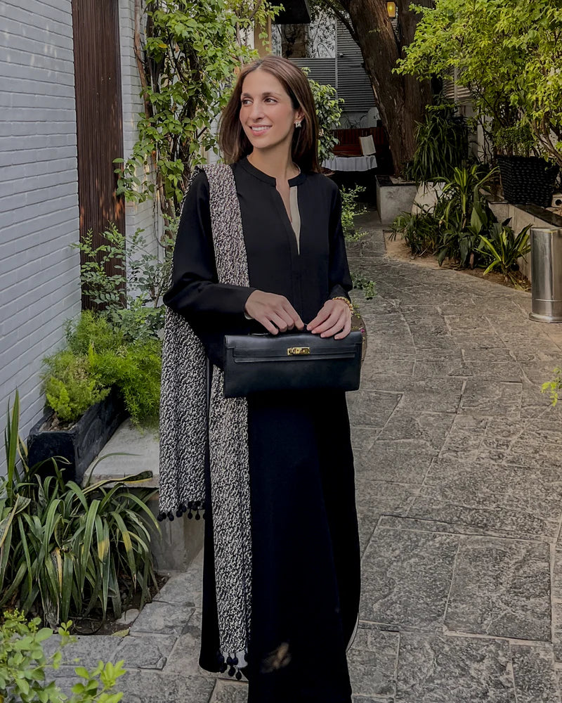 Black Twill Two-Tone Set | LIRA