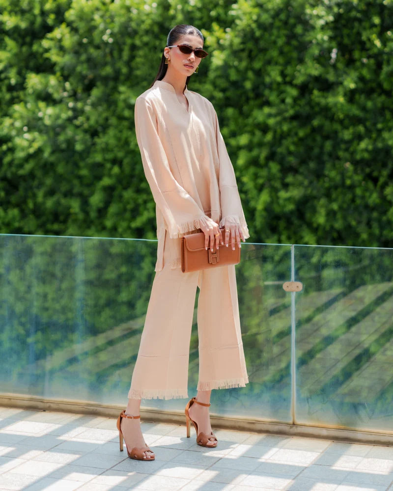 Beige Fringe Studio Set | New Arrivals | LIRA