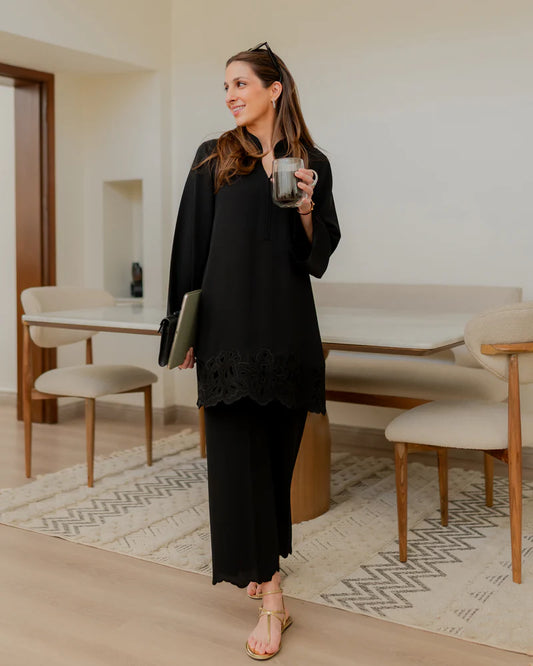 Black Cutwork Set | LIRA