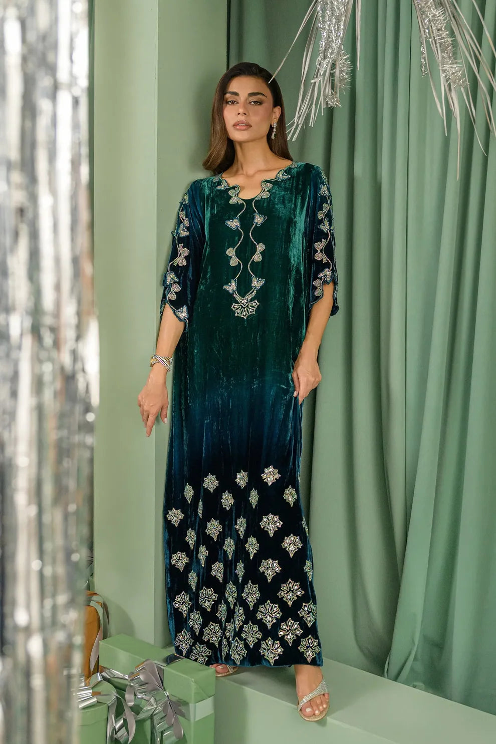Teal Drizzle | Lustre The Velvet Glow | Flairs Studio