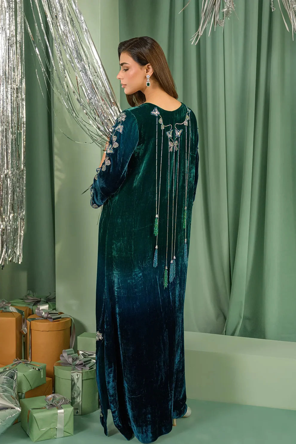 Teal Drizzle | Lustre The Velvet Glow | Flairs Studio