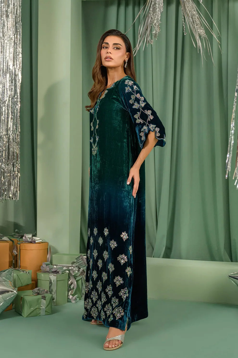 Teal Drizzle | Lustre The Velvet Glow | Flairs Studio