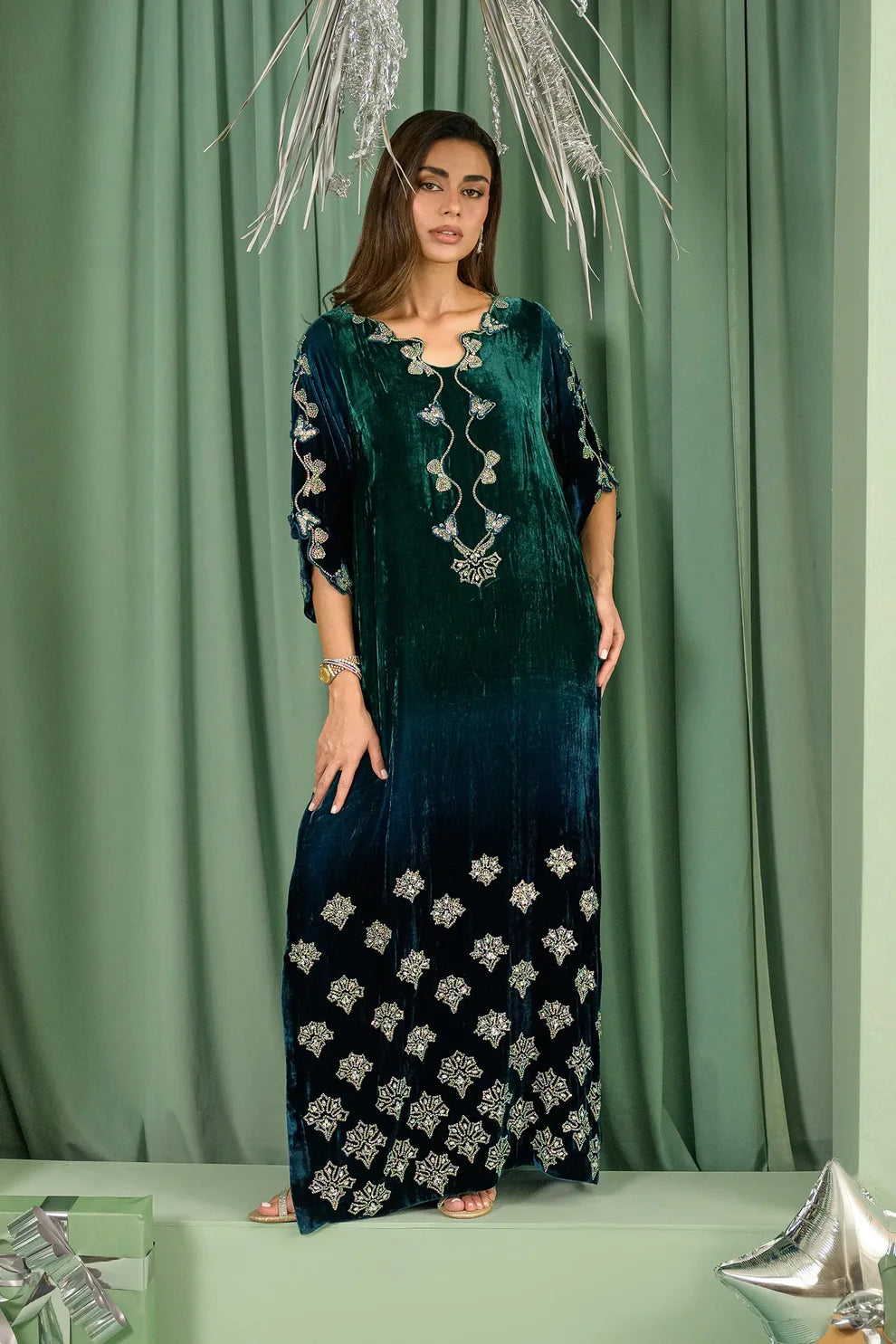 Teal Drizzle | Lustre The Velvet Glow | Flairs Studio