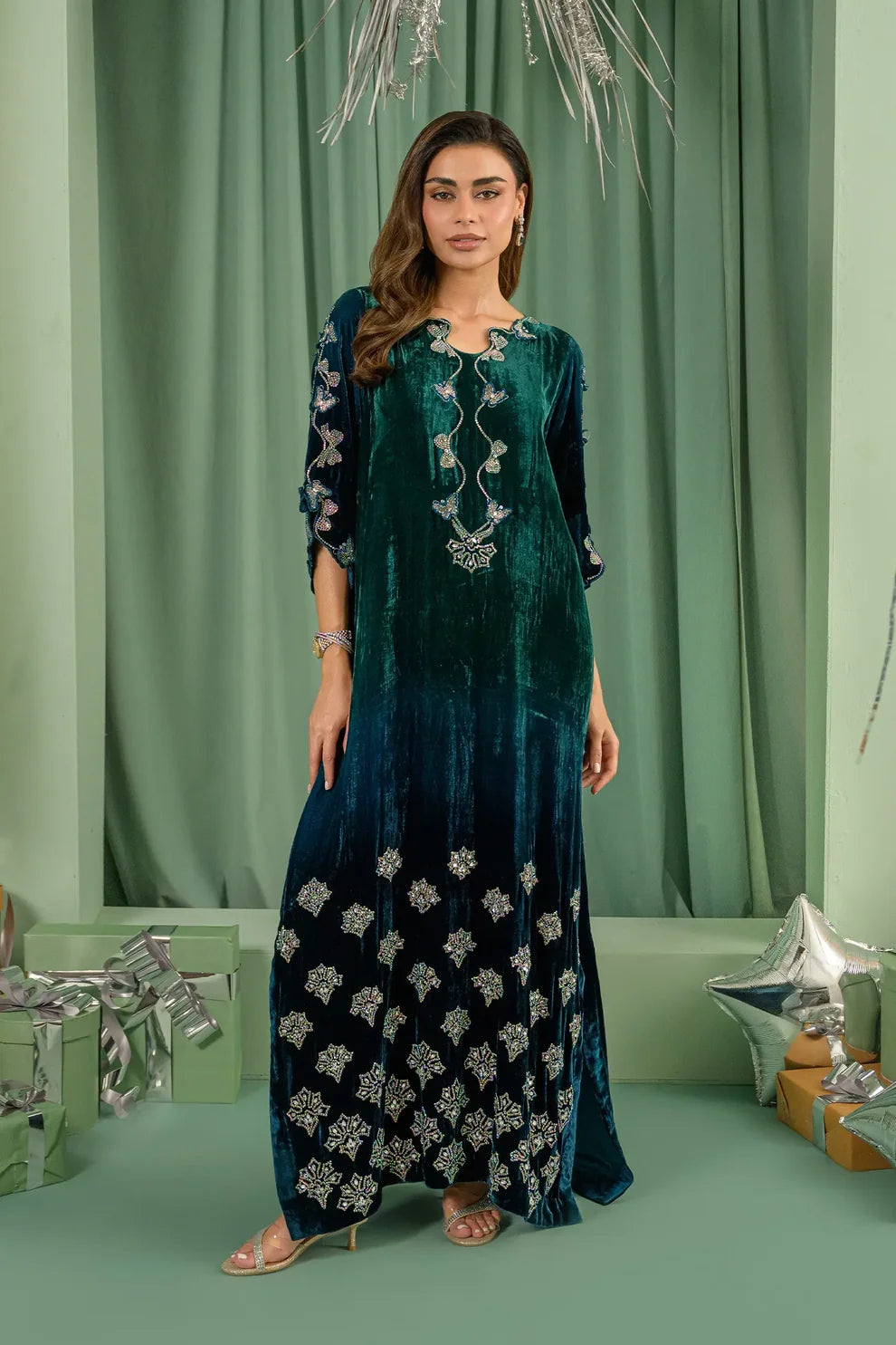 Teal Drizzle | Lustre The Velvet Glow | Flairs Studio