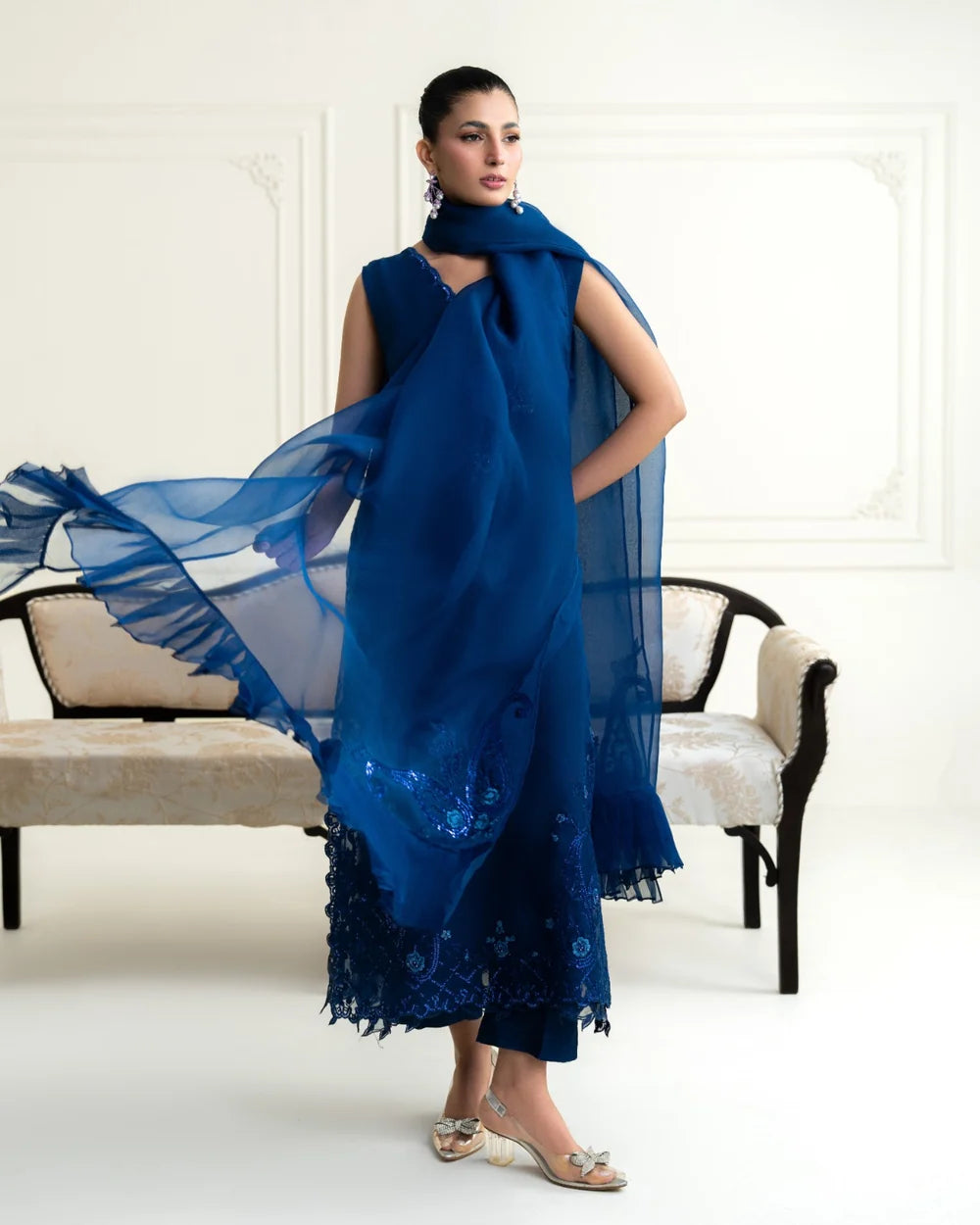 MIDNIGHT BLOOM | Festive Formals | Aghanoor Bridal