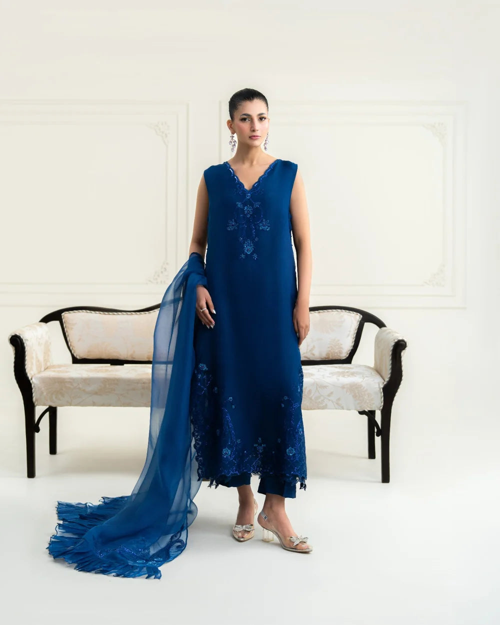 MIDNIGHT BLOOM | Festive Formals | Aghanoor Bridal
