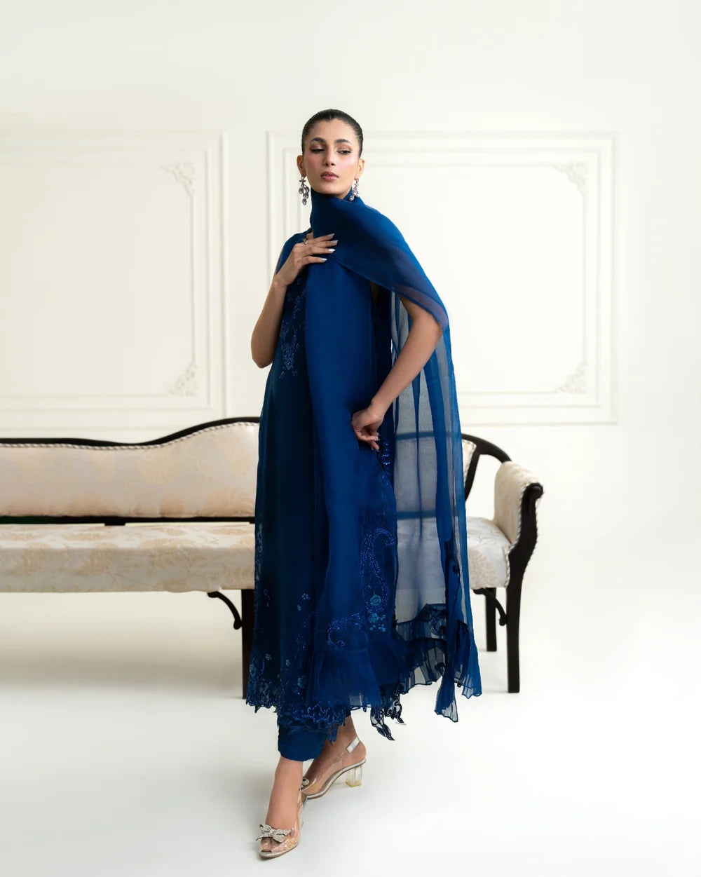 MIDNIGHT BLOOM | Festive Formals | Aghanoor Bridal