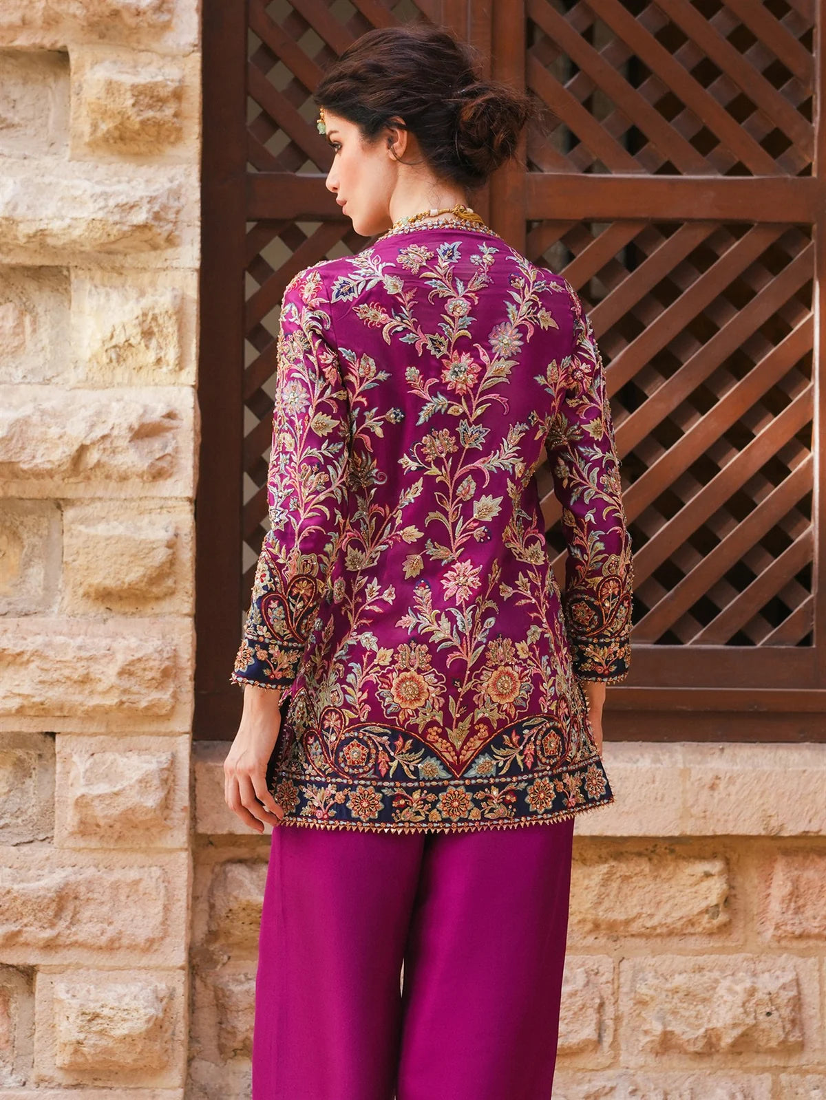 BELTED JACKET & PANTS | DEMI COUTURE | MISHA LAKHANI