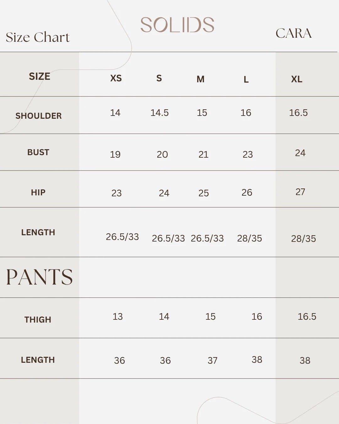 CARA SET | Monochrome '26 | Solids Official