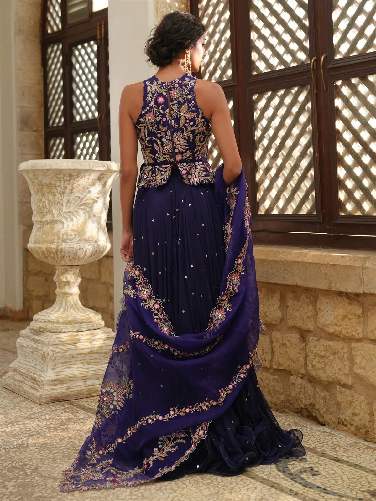 KOTI, LEHENGA & DUPATTA | DEMI COUTURE | MISHA LAKHANI