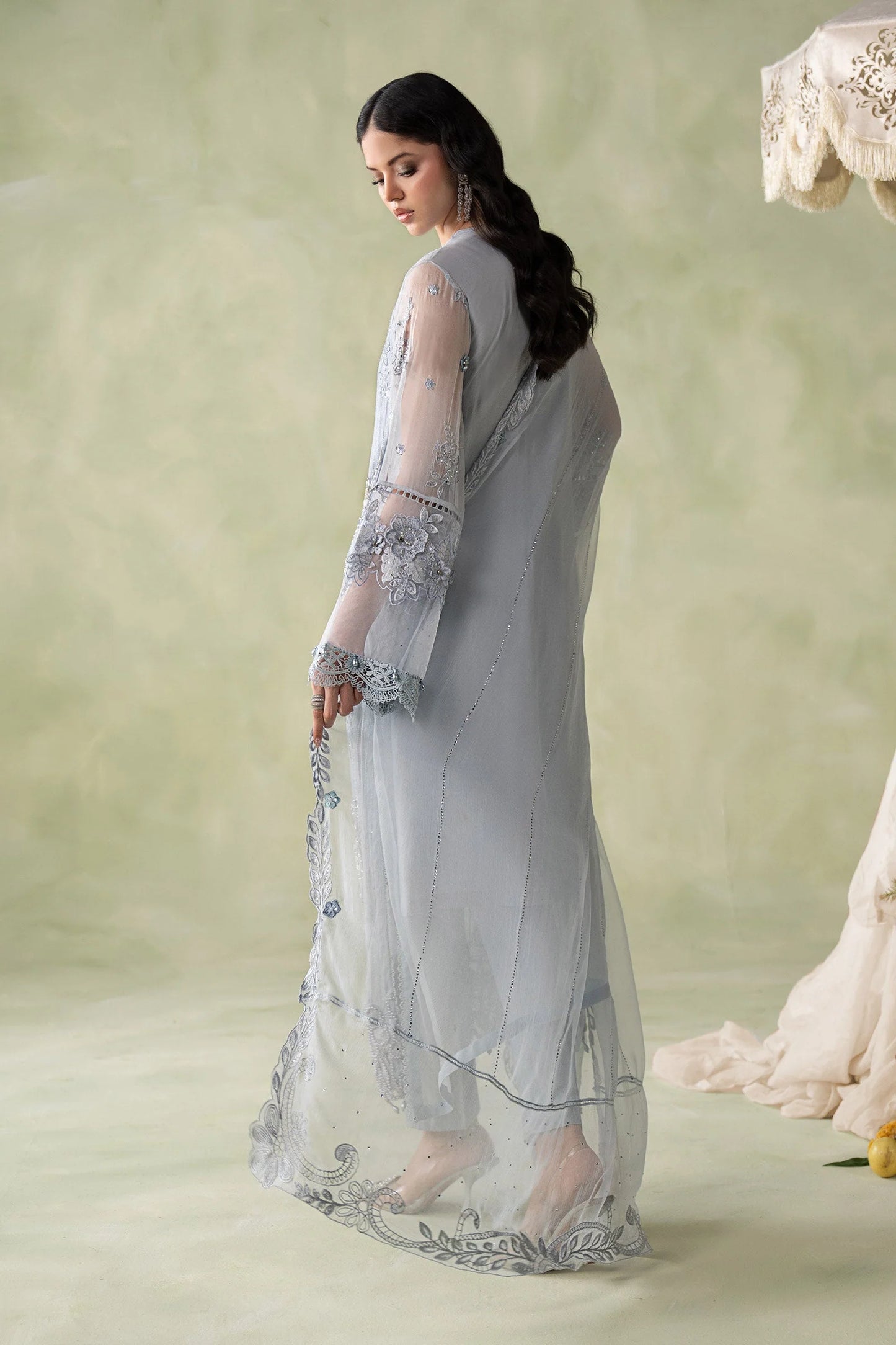 MCS-26-206-Muted Blue | Stitched Chiffon Collection ‘26 | MARIA.B