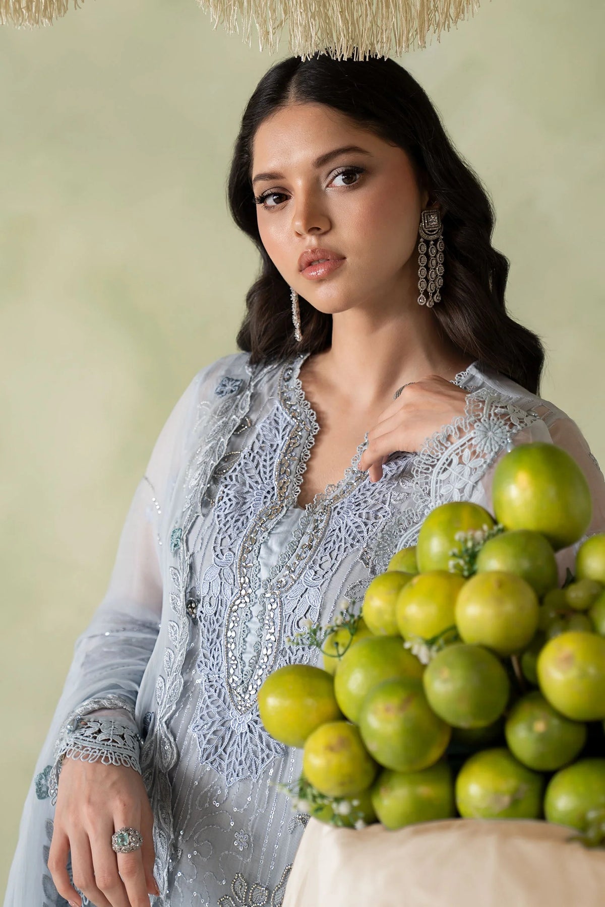 MCS-26-206-Muted Blue | Stitched Chiffon Collection ‘26 | MARIA.B