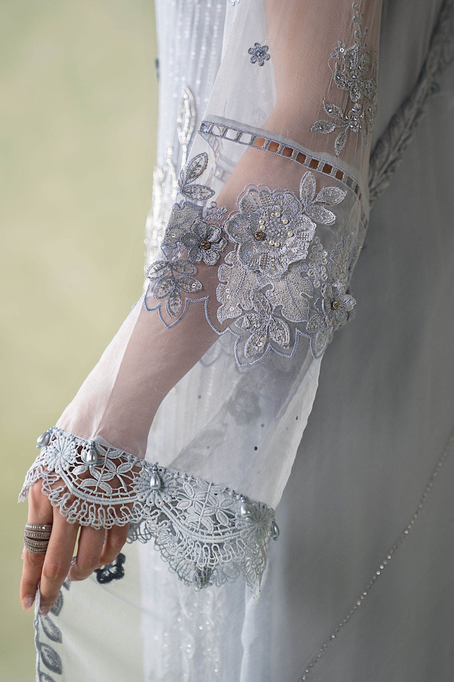 MCS-26-206-Muted Blue | Stitched Chiffon Collection ‘26 | MARIA.B