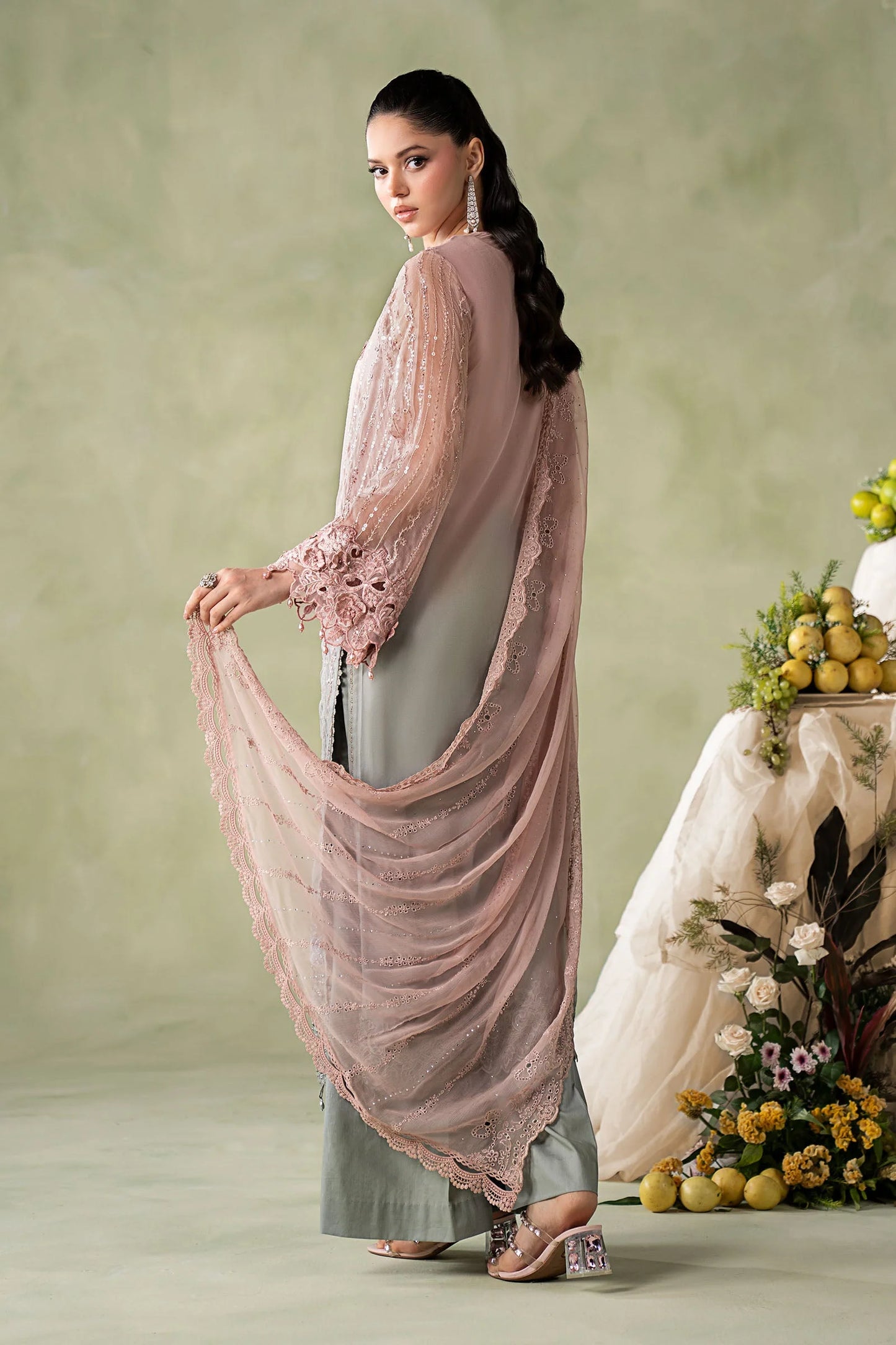 MCS-26-202-Ombre Blossom | Stitched Chiffon Collection ‘26 | MARIA.B