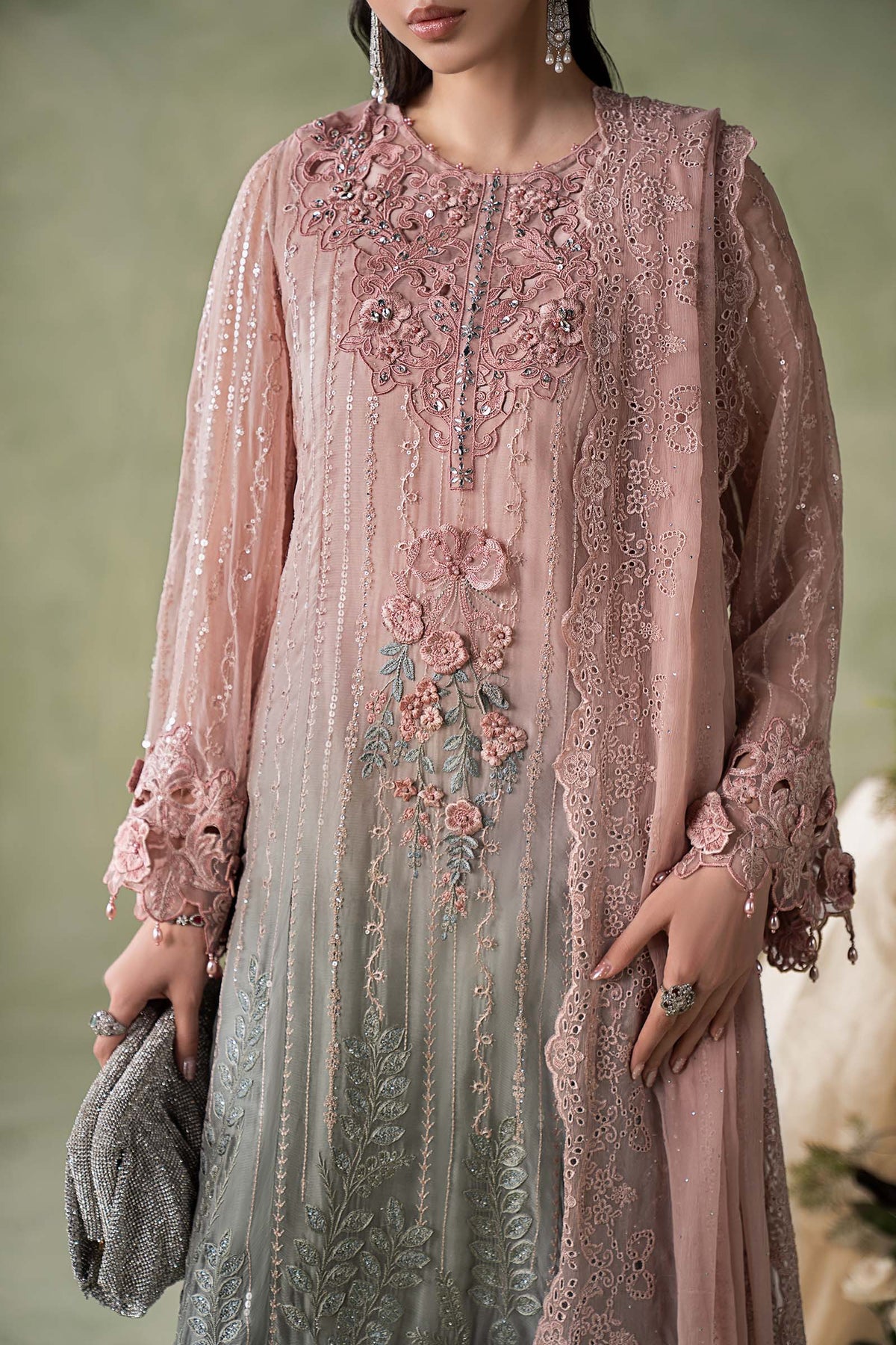 MCS-26-202-Ombre Blossom | Stitched Chiffon Collection ‘26 | MARIA.B