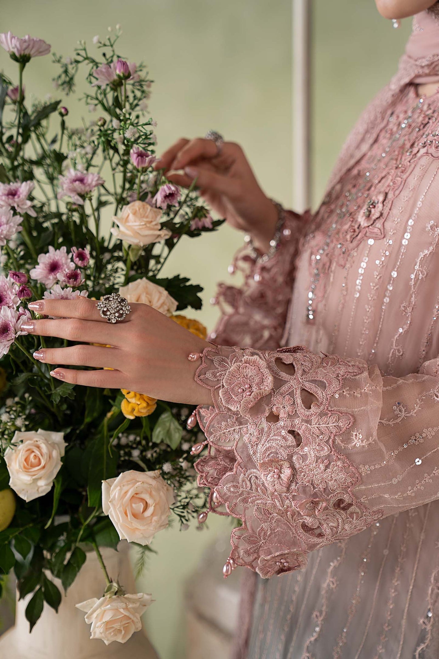 MCS-26-202-Ombre Blossom | Stitched Chiffon Collection ‘26 | MARIA.B
