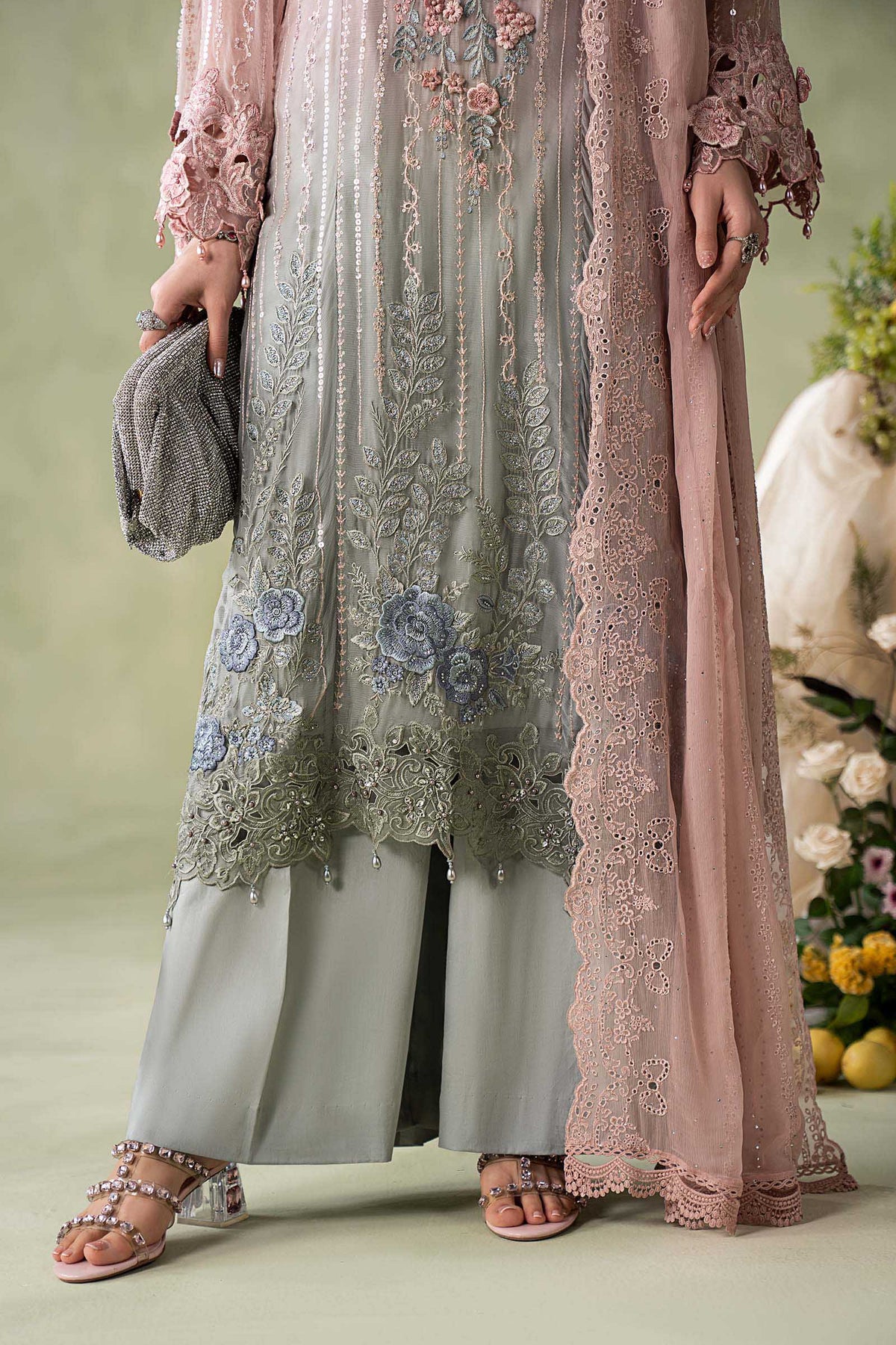 MCS-26-202-Ombre Blossom | Stitched Chiffon Collection ‘26 | MARIA.B