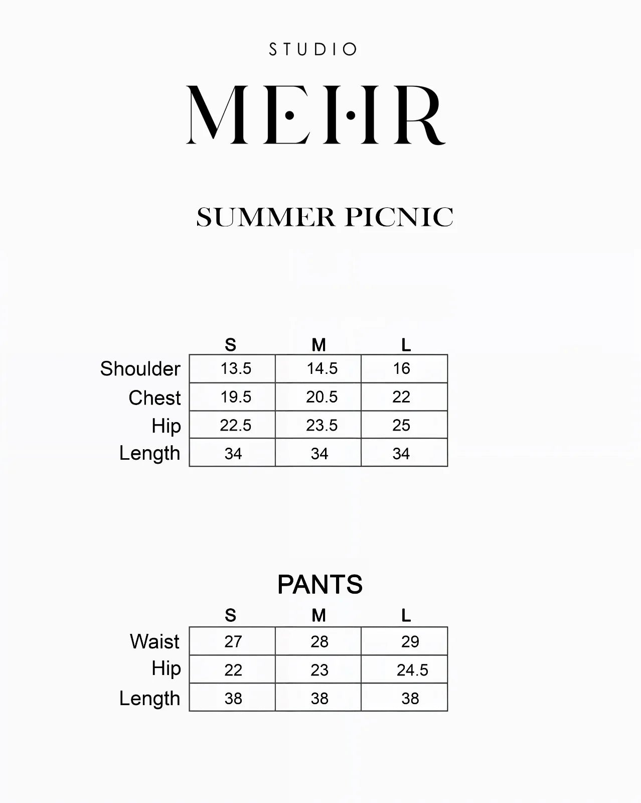 SUMMER PICNIC | Studio Mehr
