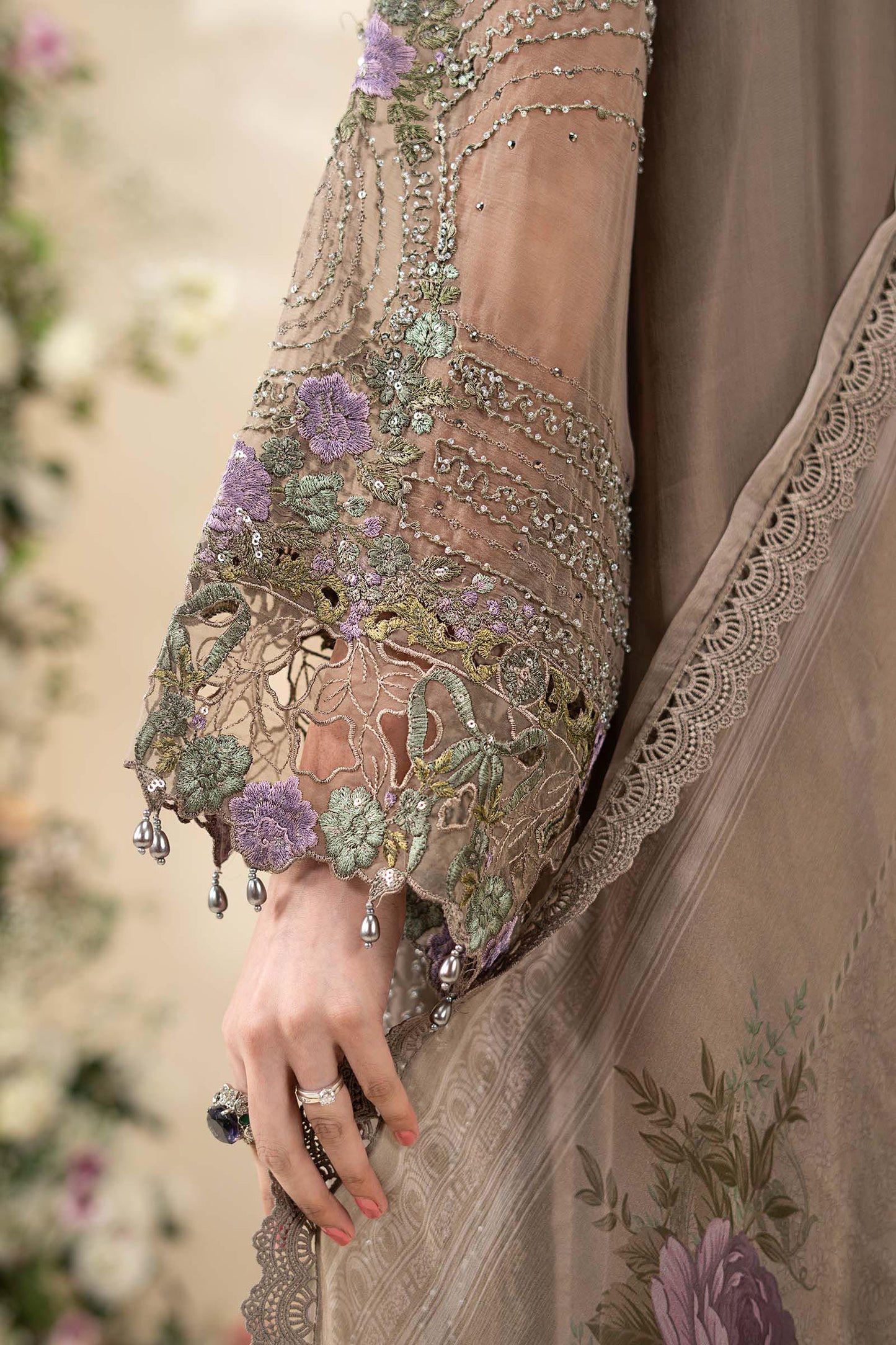 MCS-26-102-Muted Mocha Brown | Stitched Chiffon Collection ‘26 | MARIA.B