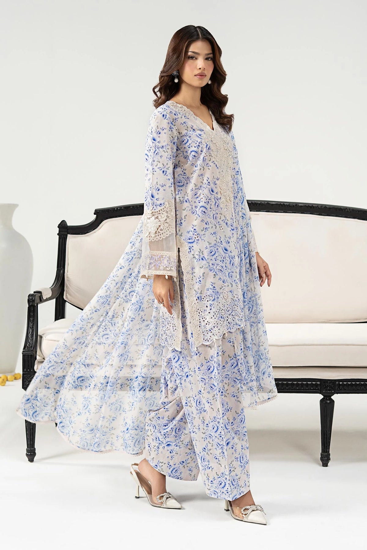 DW-EF25-36R1-Printed Off White | Desi Summer Pie | MARIA.B