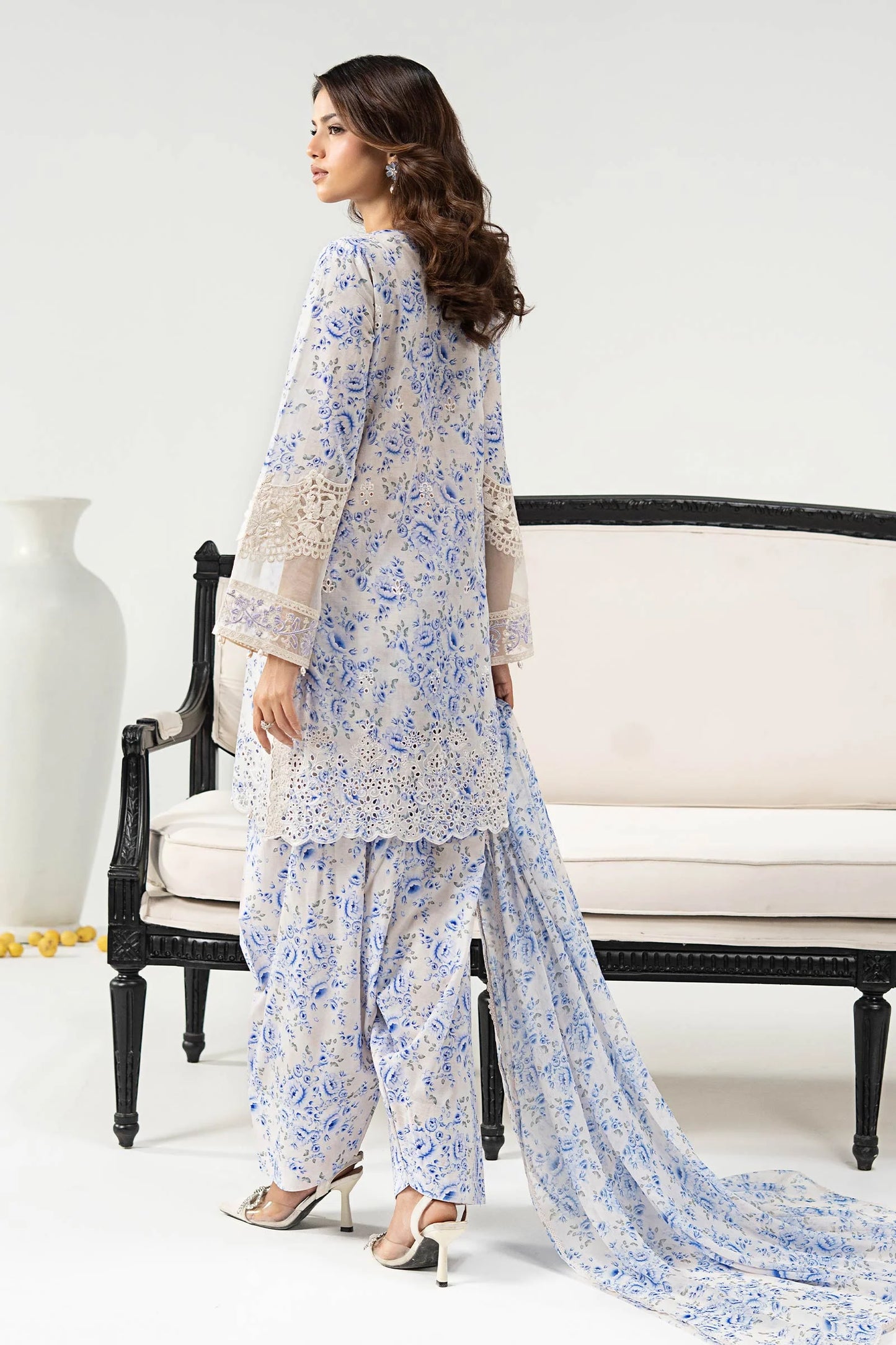 DW-EF25-36R1-Printed Off White | Desi Summer Pie | MARIA.B