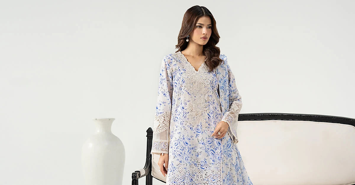 DW-EF25-36R1-Printed Off White | Desi Summer Pie | MARIA.B