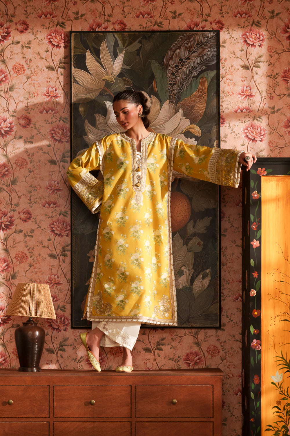 YELLOW | E4494/103/104 | Women Rozana 22 June 26 | Ethnc