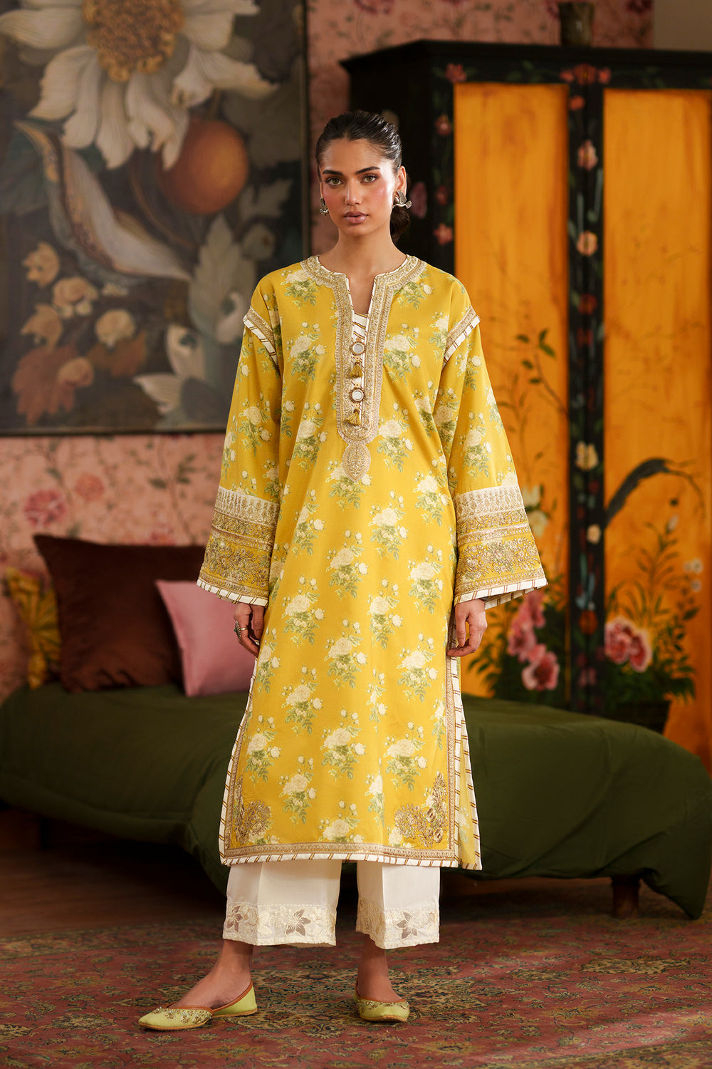 YELLOW | E4494/103/104 | Women Rozana 22 June 26 | Ethnc
