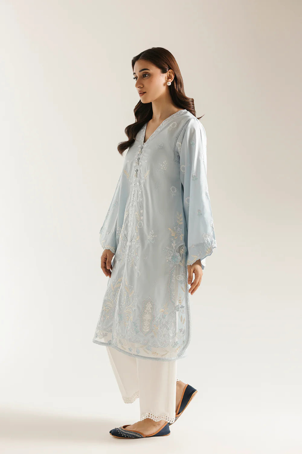 BABY BLUE | E4541/103/633 | Women Rozana 22 June 26 | Ethnc