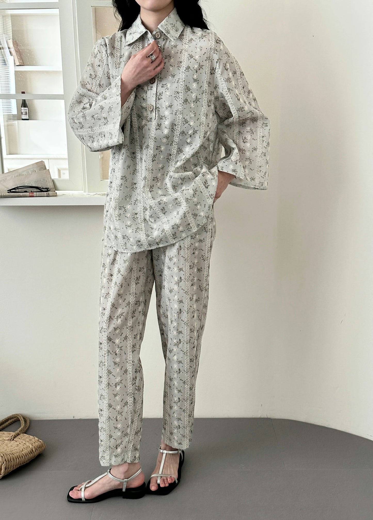 Fatin Cotton Suit with Embroidery Details | New Arrivals | Hassal