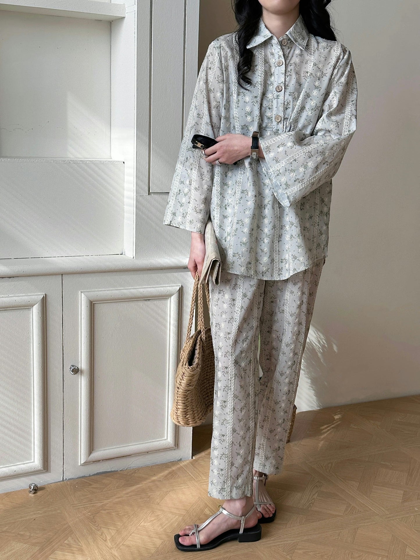 Fatin Cotton Suit with Embroidery Details | New Arrivals | Hassal