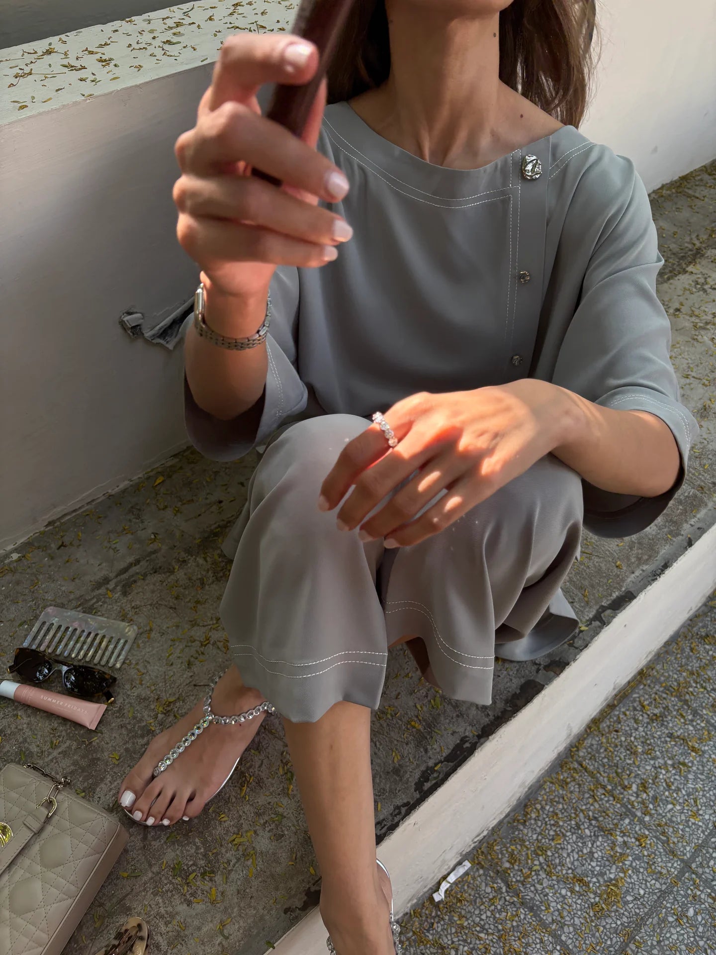 MUTED SEA-GREEN CLAUDIA SET | SAK ATELIER